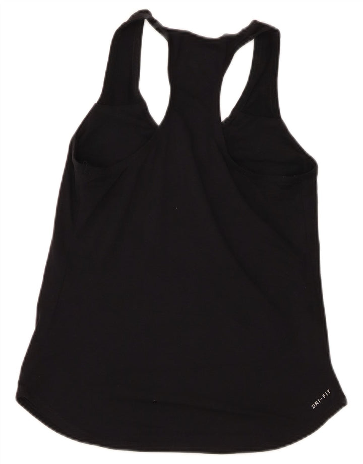 Nike - Camiseta sin mangas Dri Fit para mujer, talla 8, color negro