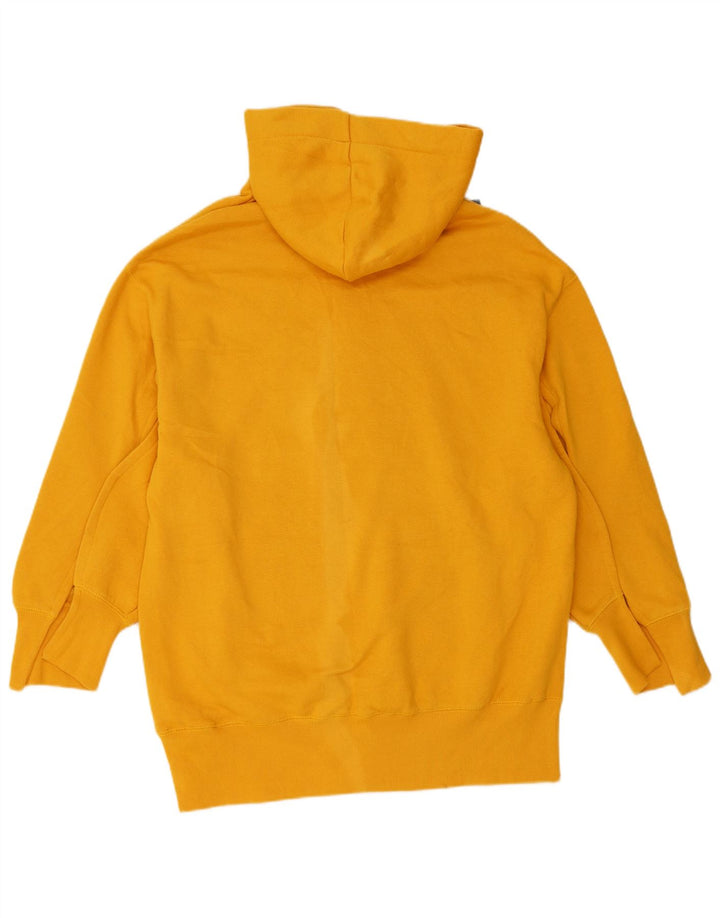 Zara Mujer Sudadera con Capucha Extragrande UK 10 Small Poliéster Amarillo