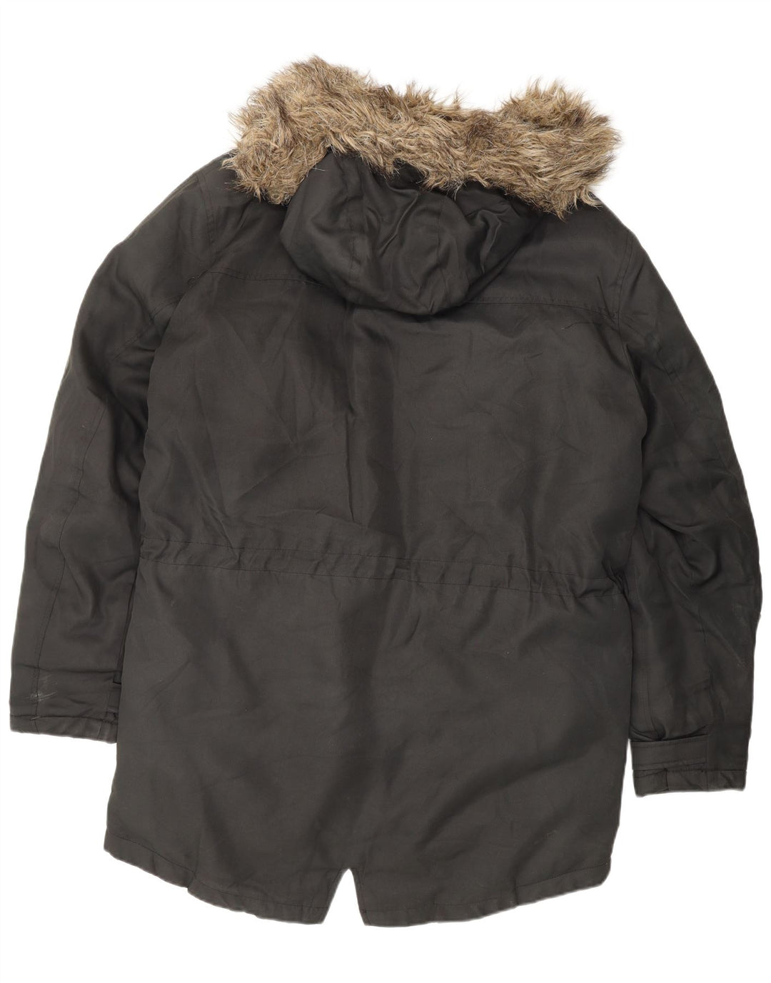 JACK & JONES Chaqueta parka con capucha para hombre UK 40 Large Black