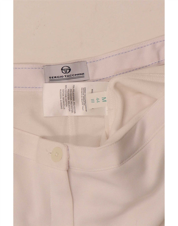 Shorts Mujer Sergio Tacchini Medium W30 Poliéster Blanco