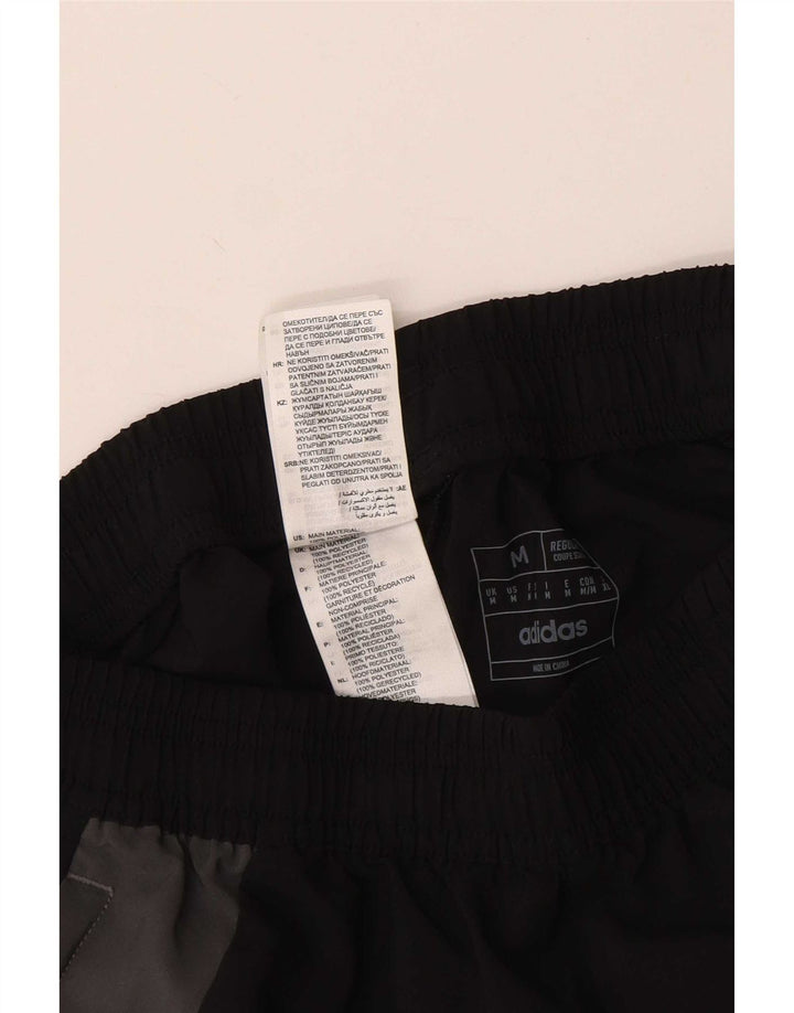 Adidas Hombre Pantalones Cortos Deportivos Gráficos Poliéster Color Block Negro Mediano