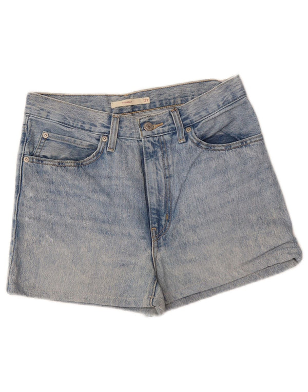 LEVI'S Shorts Vaquero Baggy W27 Pequeño Algodón Azul Mujer