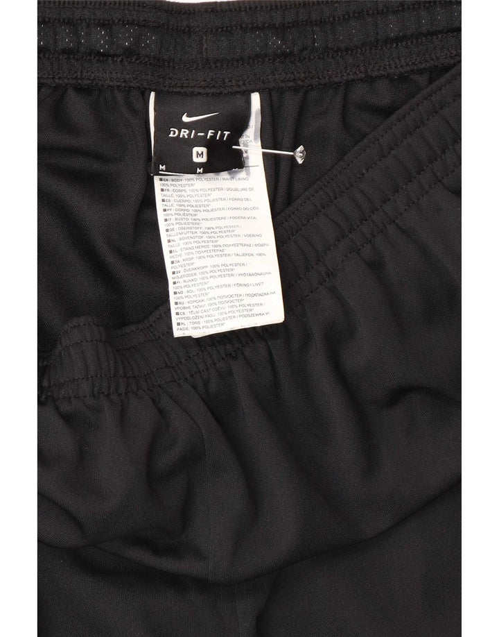 Nike Bermudas deportivas para hombre, pantalones cortos deportivos de poliéster negro mediano