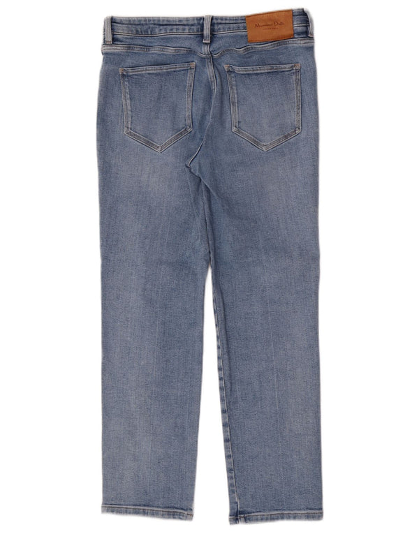 Massimo Dutti Jeans Rectos Mujer EU 38 Small W28 L27 Azul
