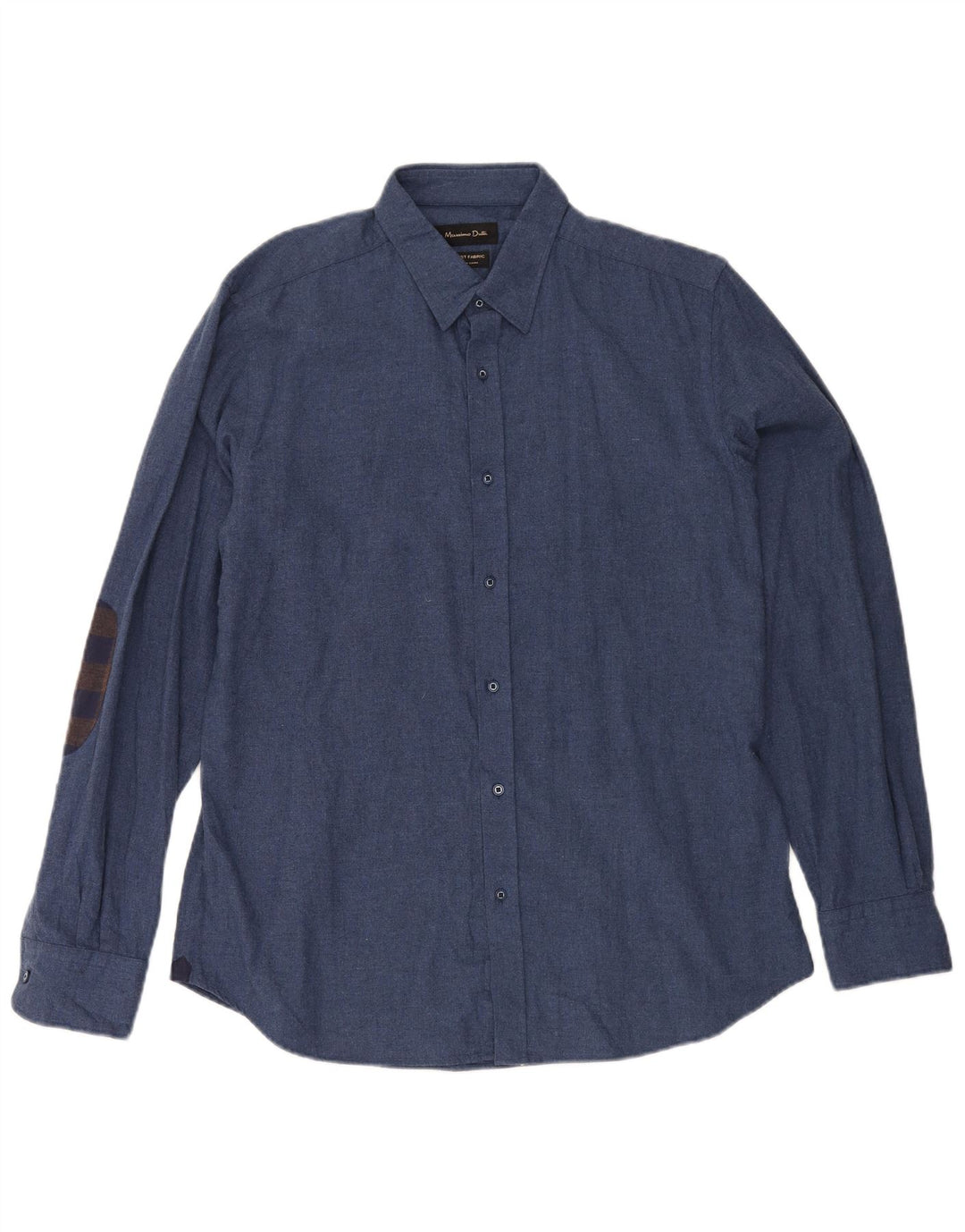 Camisa Massimo Dutti Hombre Large Azul Marino Algodón