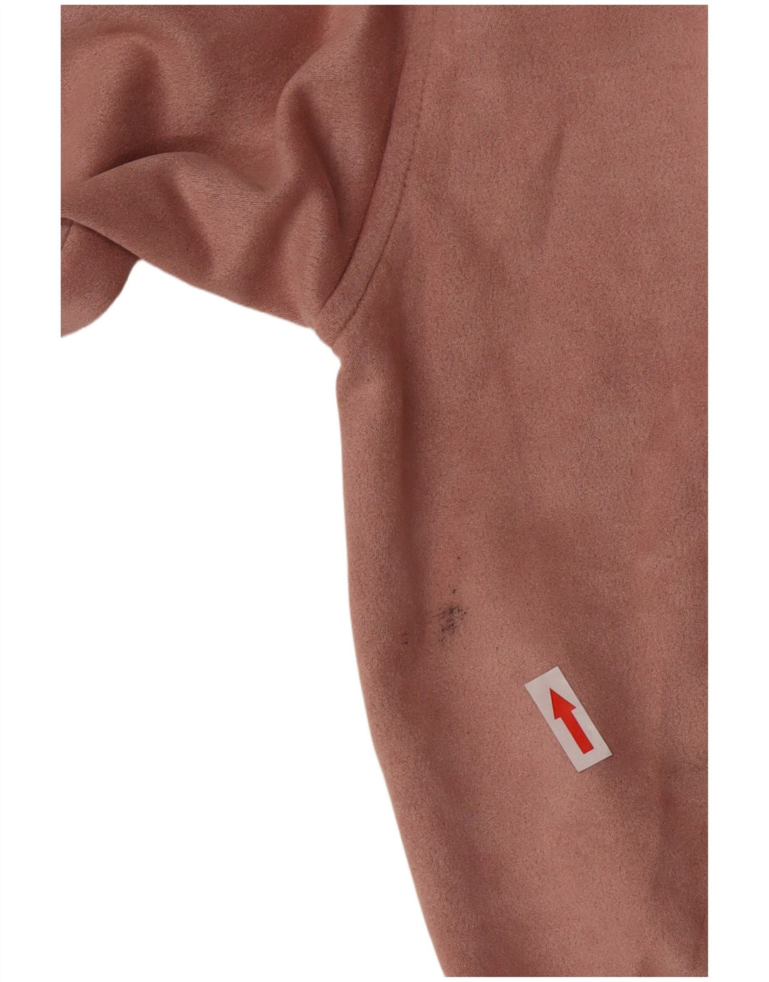 Zara Jersey con capucha y cuello con cremallera para mujer UK 40 Poliéster rosa medio