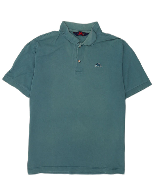 Polo Kappa Hombre Grande Azul Algodón