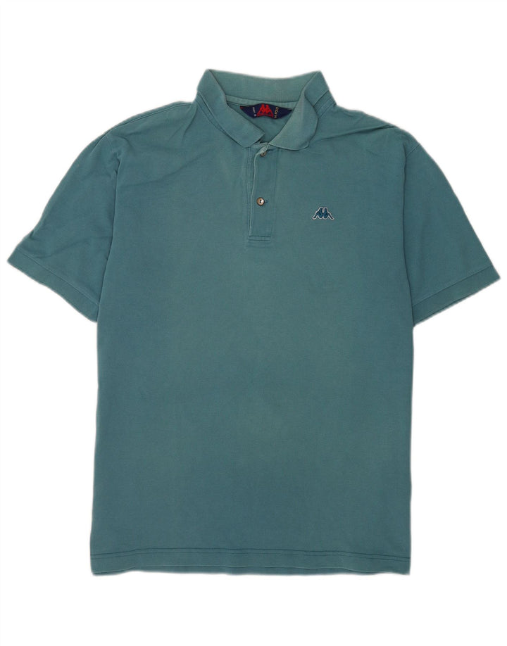 Polo Kappa Hombre Grande Azul Algodón