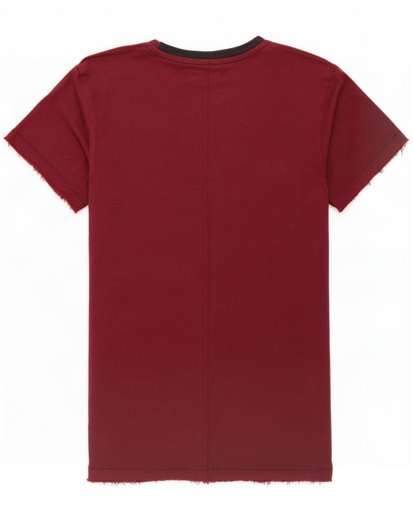 Jack & Jones Hombre Camiseta Top Small Borgoña Algodón