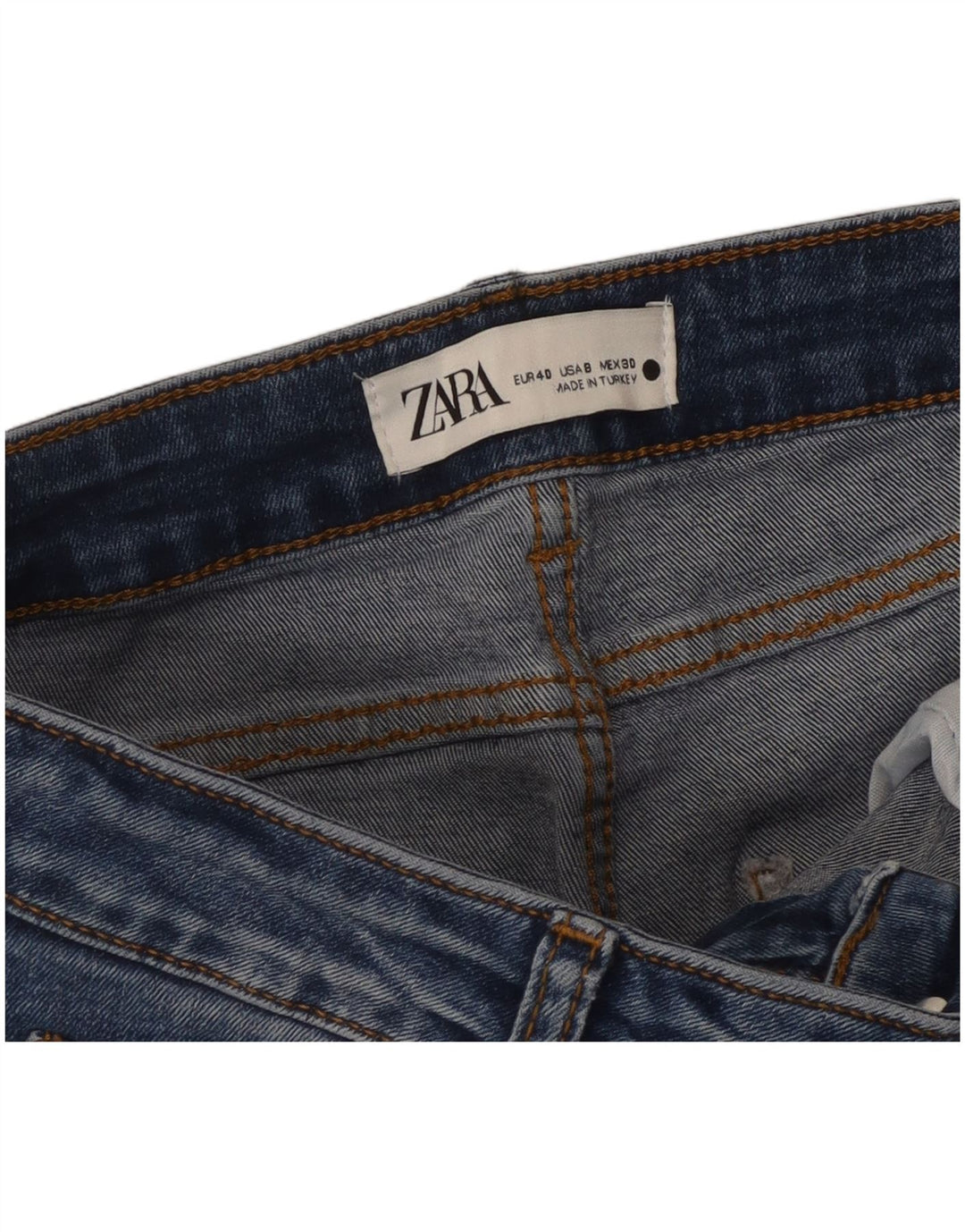 Zara Jeans Acampanados EU 40 Medium W30 L30 Azul