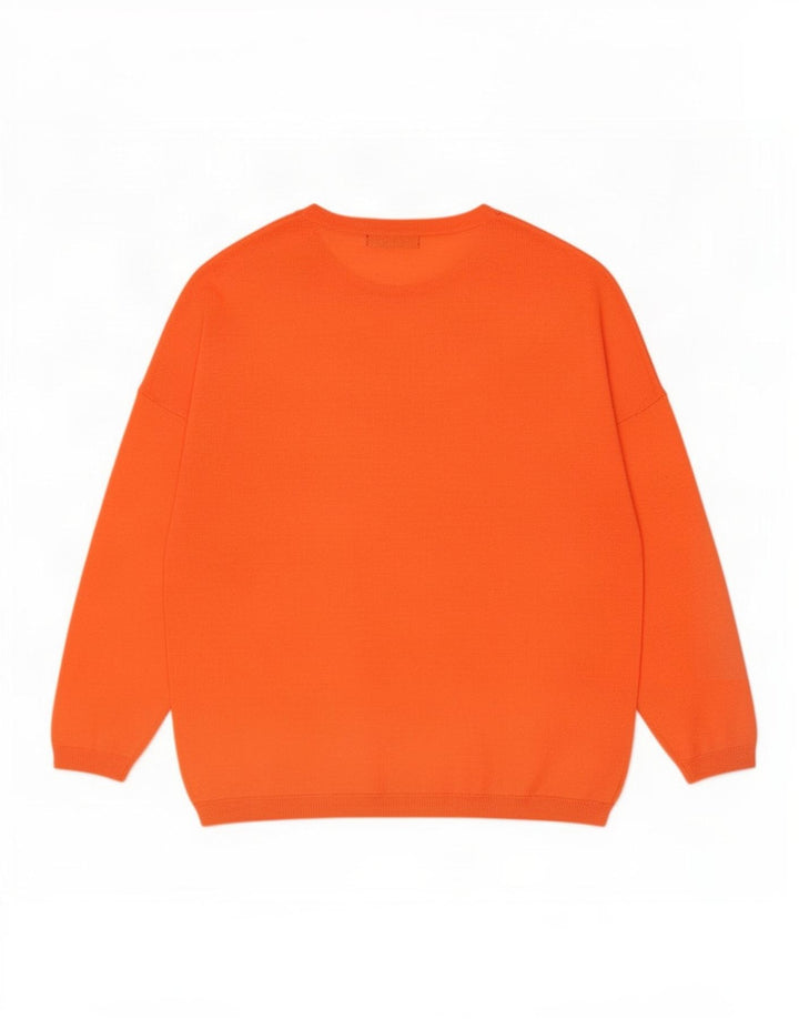 Marks & Spencer Jersey extragrande con cuello redondo para mujer UK 40 XL Naranja