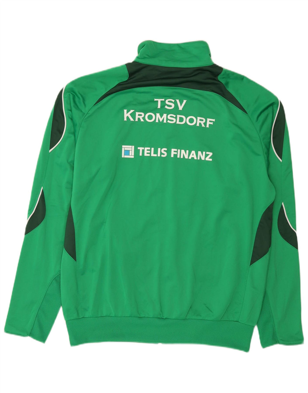 Saller Mens Graphic Chándal Top Chaqueta XL Verde Colorblock Poliéster