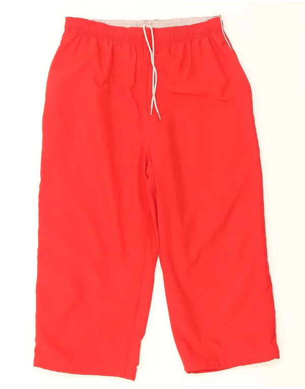 Reebok Mens Capri Chándal Pantalones Pequeño Rojo
