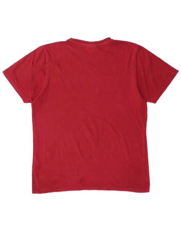 ELLESSE Camiseta gráfica para hombre Top Medium Red Cotton