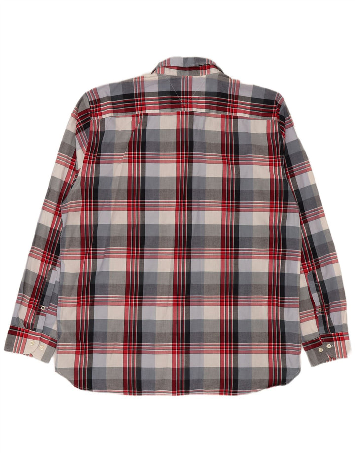 Tommy Hilfiger Camisa Regular Fit para Hombre 2XL Algodón A Cuadros Multicolor
