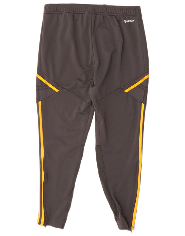 Adidas Hombre Leeds United FC Chándal Pantalones Grande Gris Poliéster