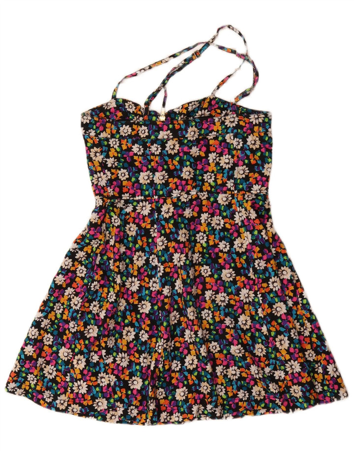 FRENCH CONNECTION Womens Sundress UK 10 Small Multicoloured Floral Cotton