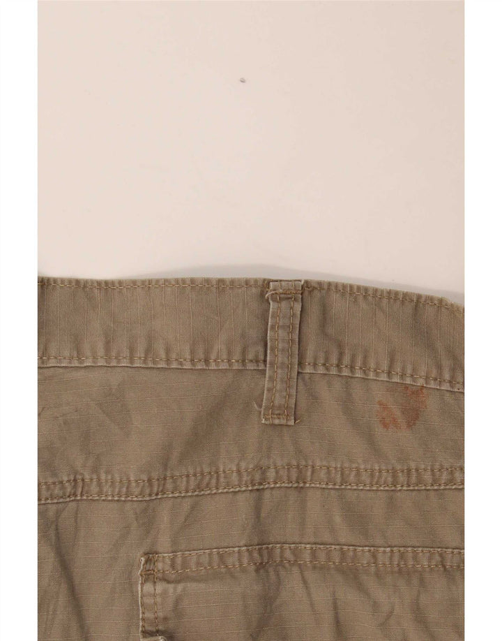 Wrangler Pantalones cortos tipo cargo para hombre W36 Large Khaki Cotton