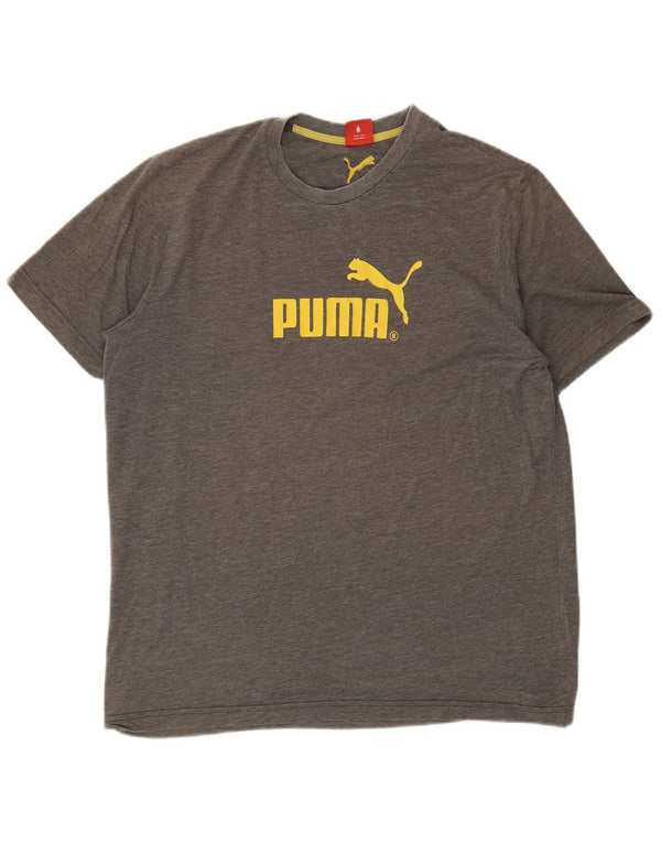 Puma Camiseta gráfica para hombre Top XL Gris