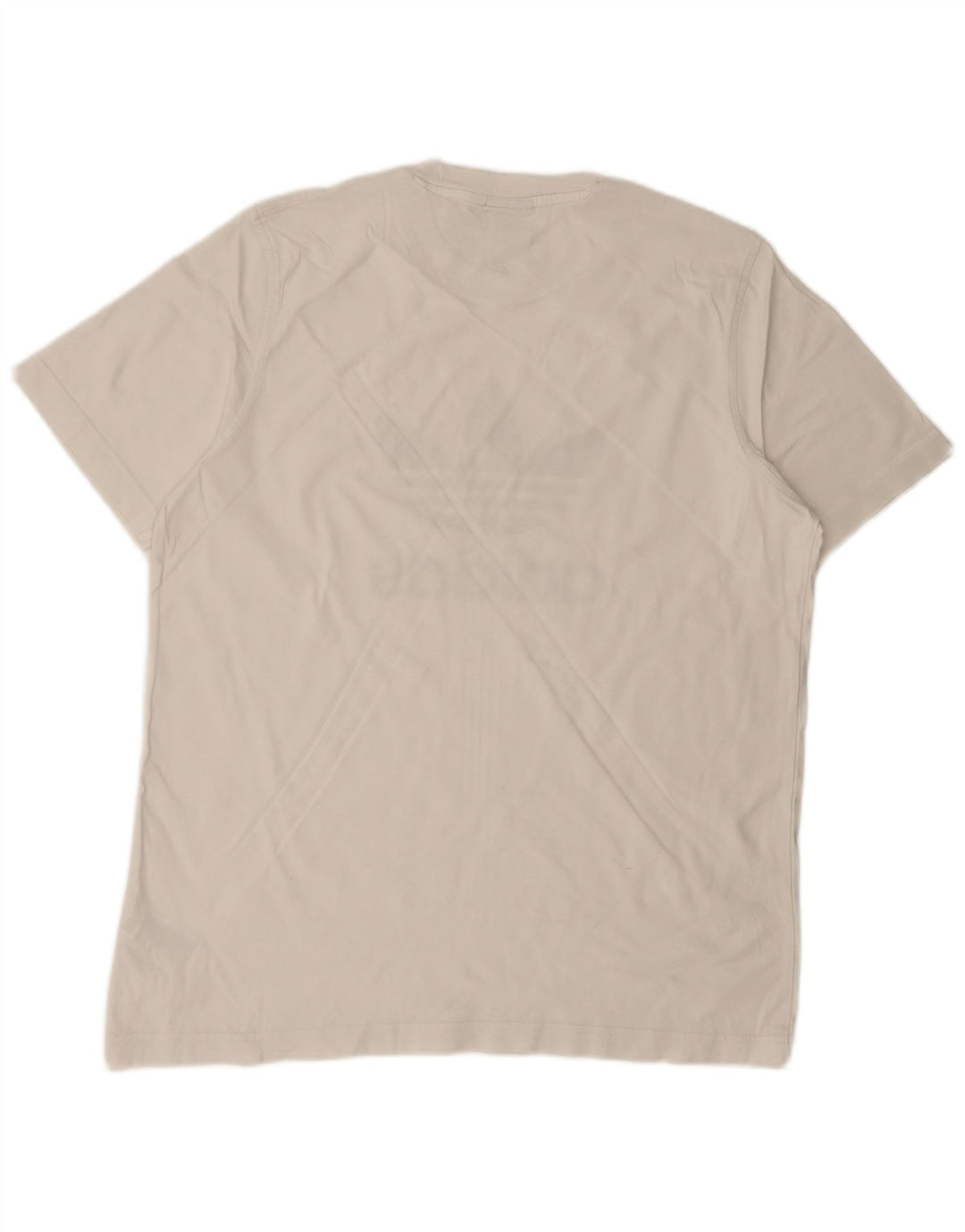 ADIDAS Camiseta gráfica para hombre Top grande de algodón blanco