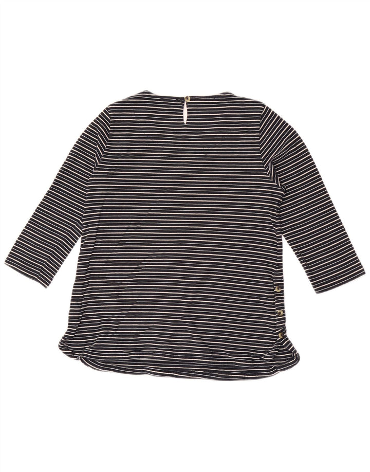 Camiseta para mujer Fat Face manga 3/4 UK 40 Small azul marino a rayas