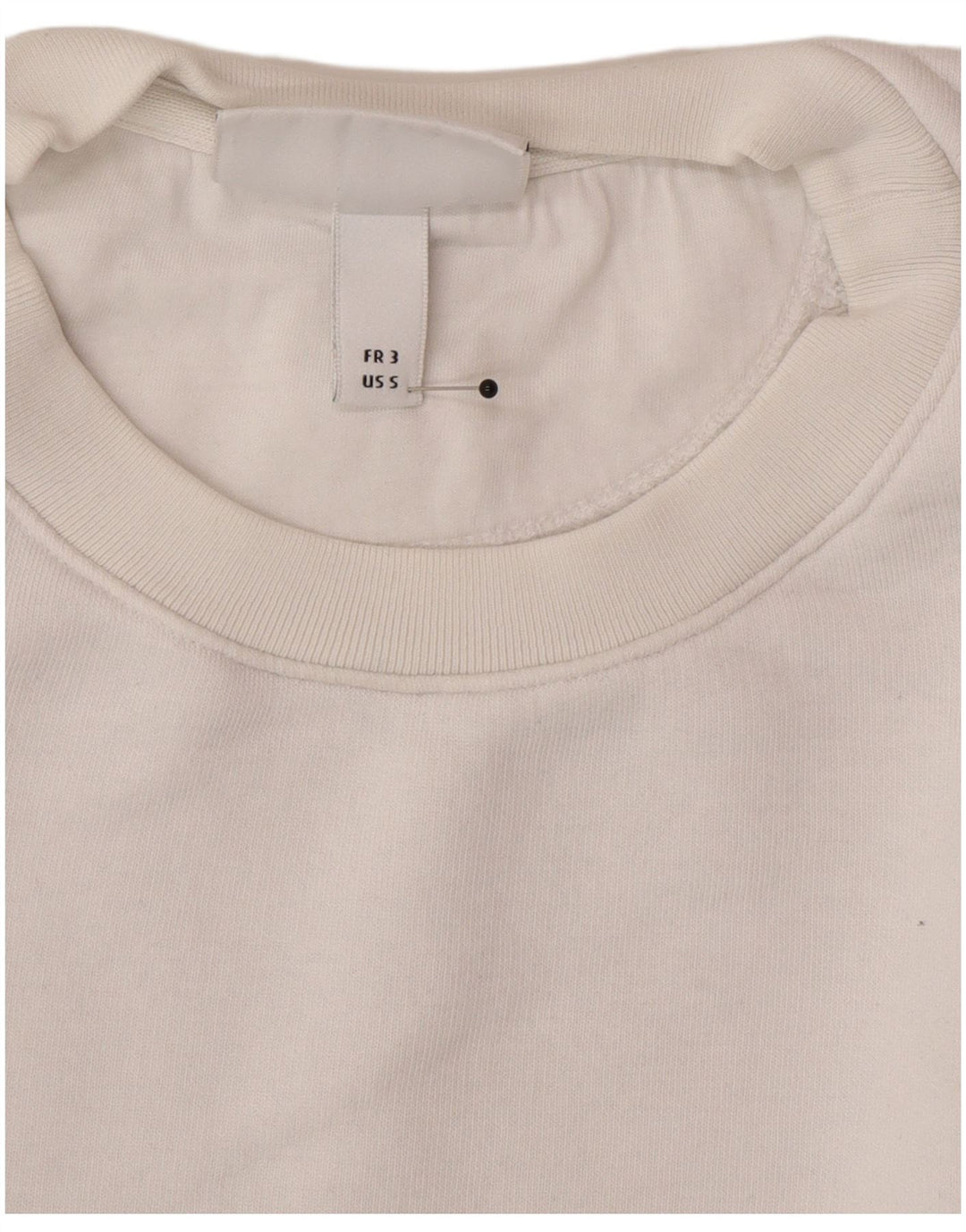 Lacoste Sudadera gráfica para hombre talla 3 pequeña algodón blanco