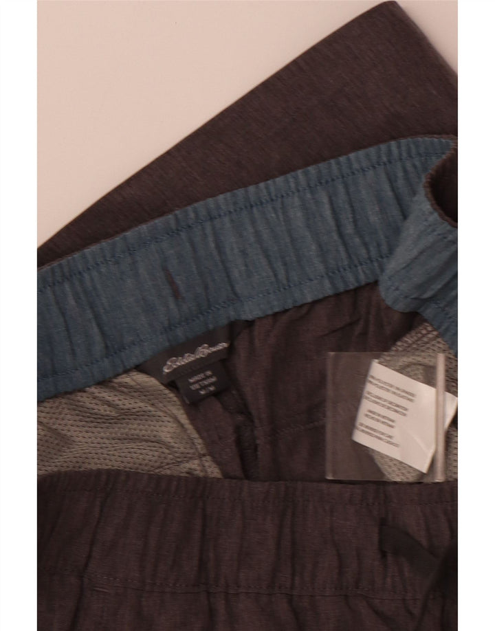 EDDIE BAUER Pantalones cortos deportivos para hombre Poliéster gris medio