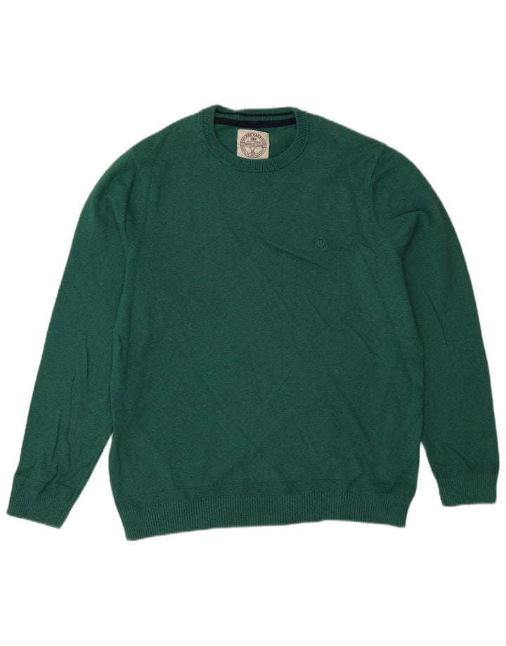 Jersey De Cuello Redondo Para Hombre Fat Face Algodón Verde Medio