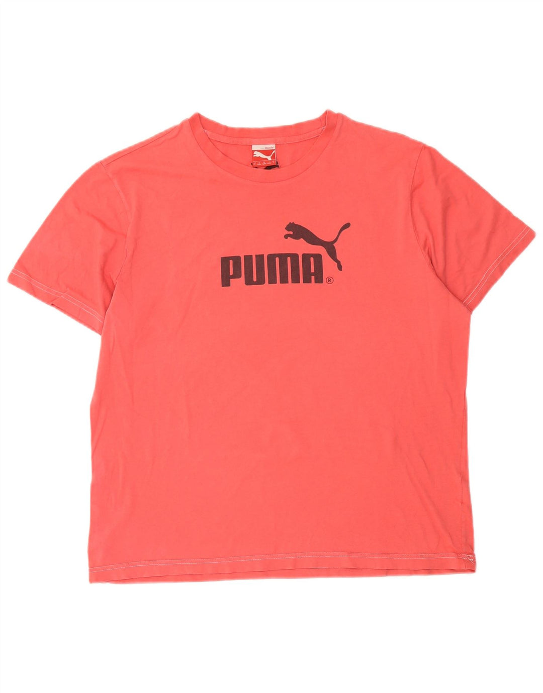 Puma - Camiseta gráfica para hombre, talla grande, algodón rojo