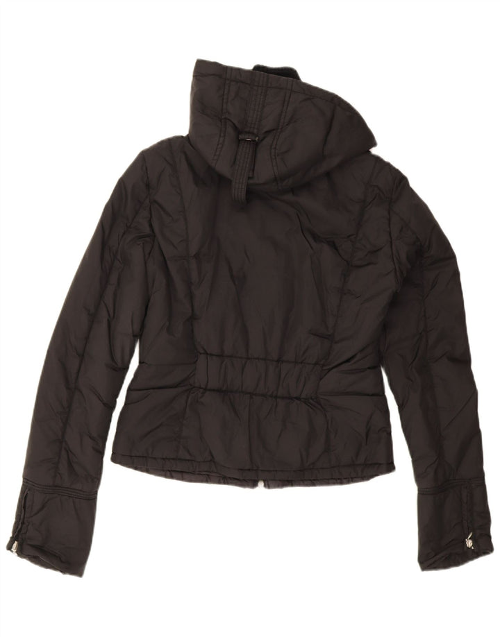 Max & Co. Chaqueta acolchada con capucha para mujer UK 40 Mediana Poliamida negra