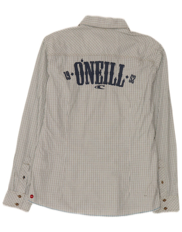 Camisa O'Neill Hombre Con Estampado Slim Fit De Algodón A Cuadros Azul Medio