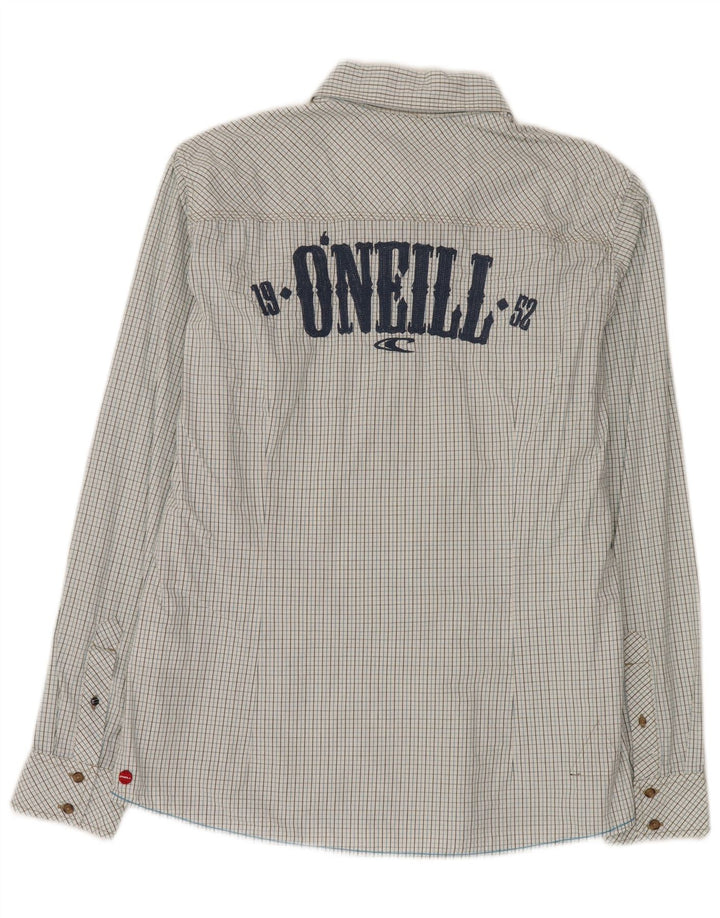 Camisa O'Neill Hombre Con Estampado Slim Fit De Algodón A Cuadros Azul Medio