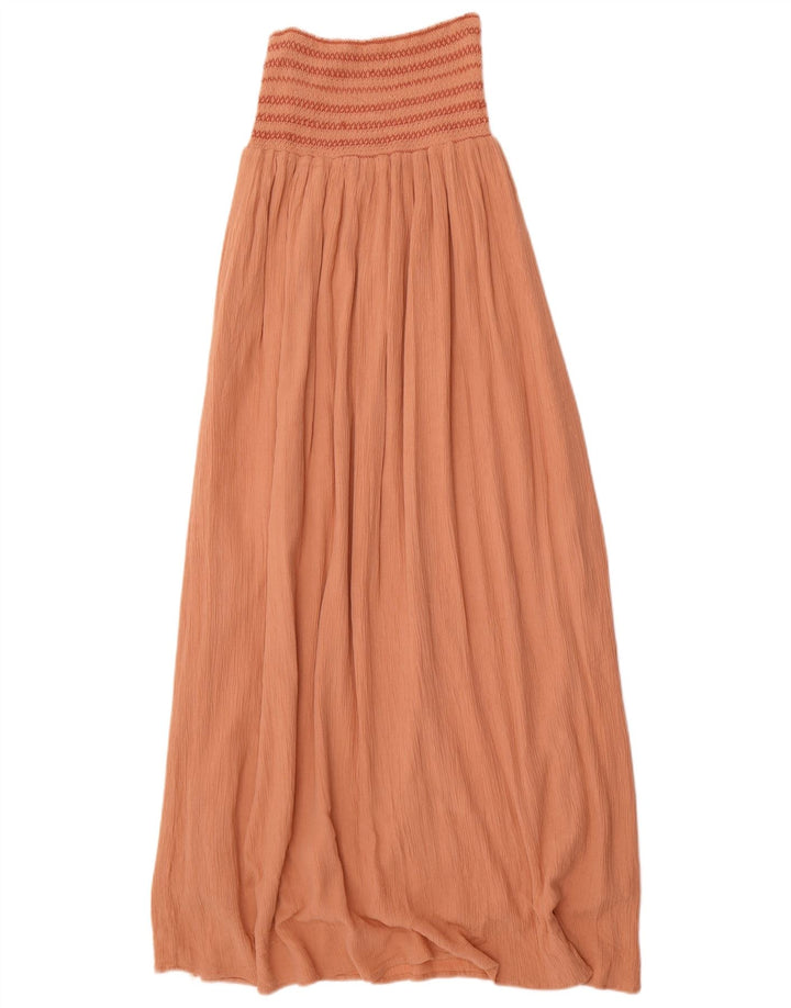 Zara Mujer Maxi Falda XS W24 Naranja