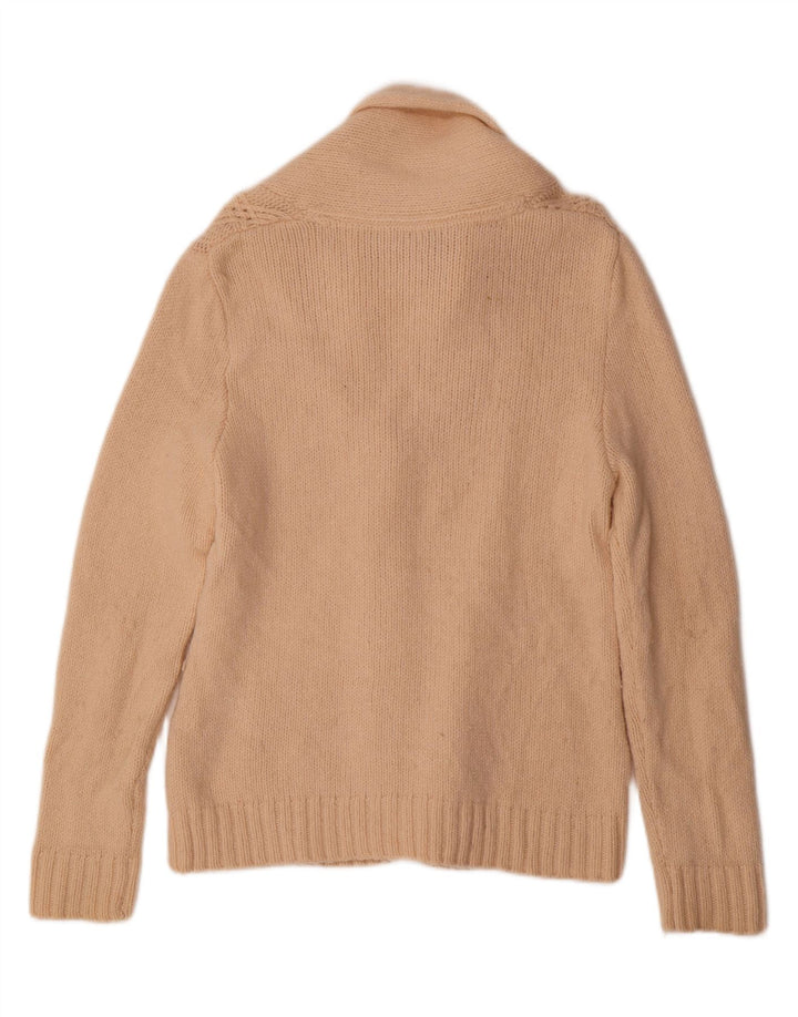 CREW CLOTHING Suéter tipo cárdigan para mujer Reino Unido 46 Lana beige grande