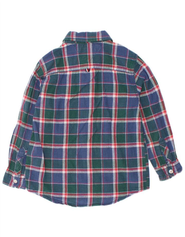 Tommy Hilfiger Camisa para niño 4-5 años Azul Cuadros Algodón