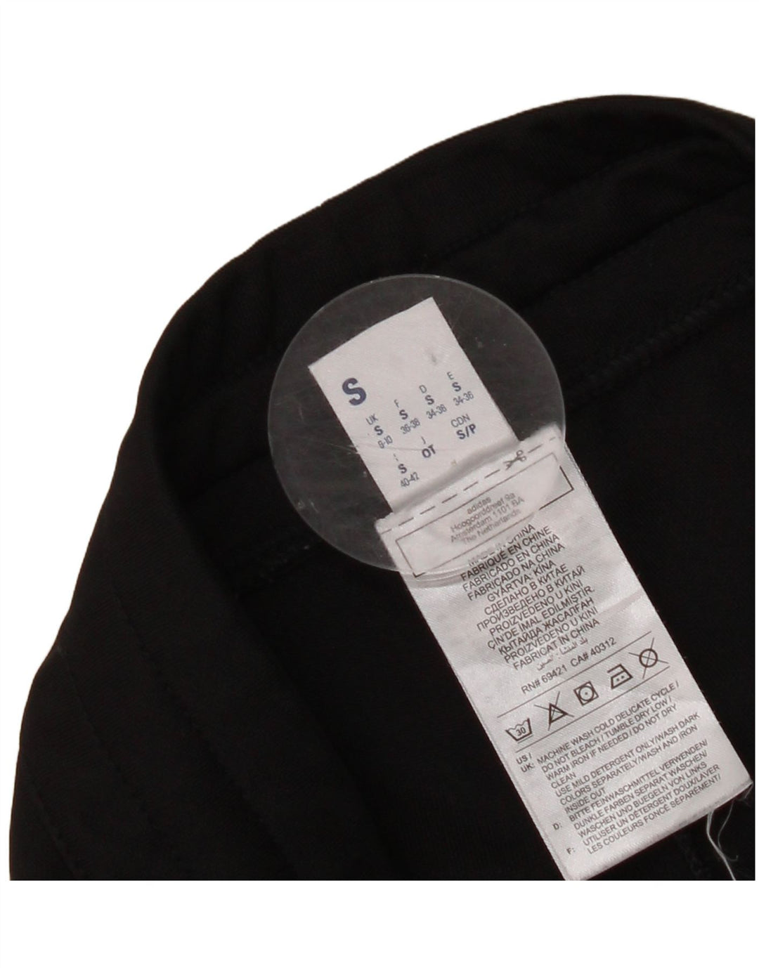 Reebok Pantalones De Chándal Gráficos Para Hombre Pequeños Poliéster Negro