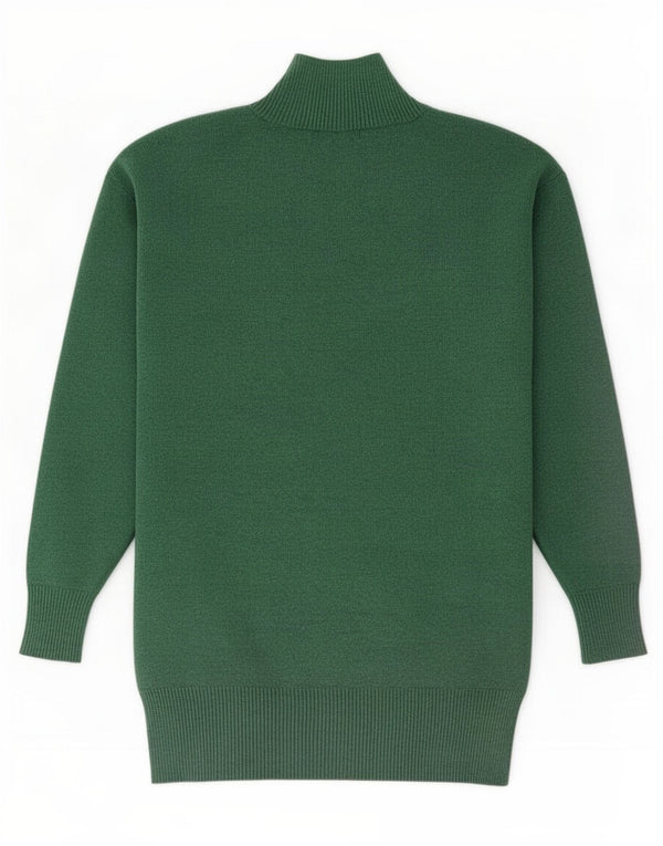 Marks & Spencer Suéter con Cuello Alto para Mujer UK 10 Small Green