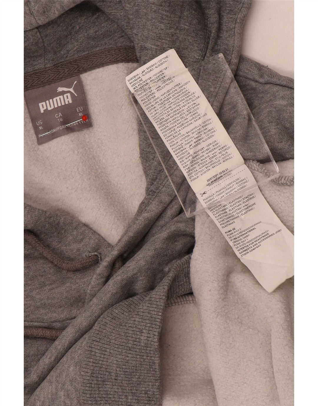 Puma Hombre Regular Fit Sudadera con capucha Jumper XL Gris Poliéster