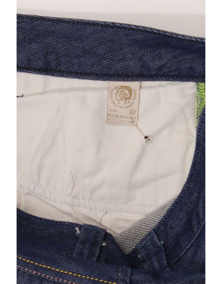 Diesel Vaqueros Rectos Hombre W32 L28 Azul