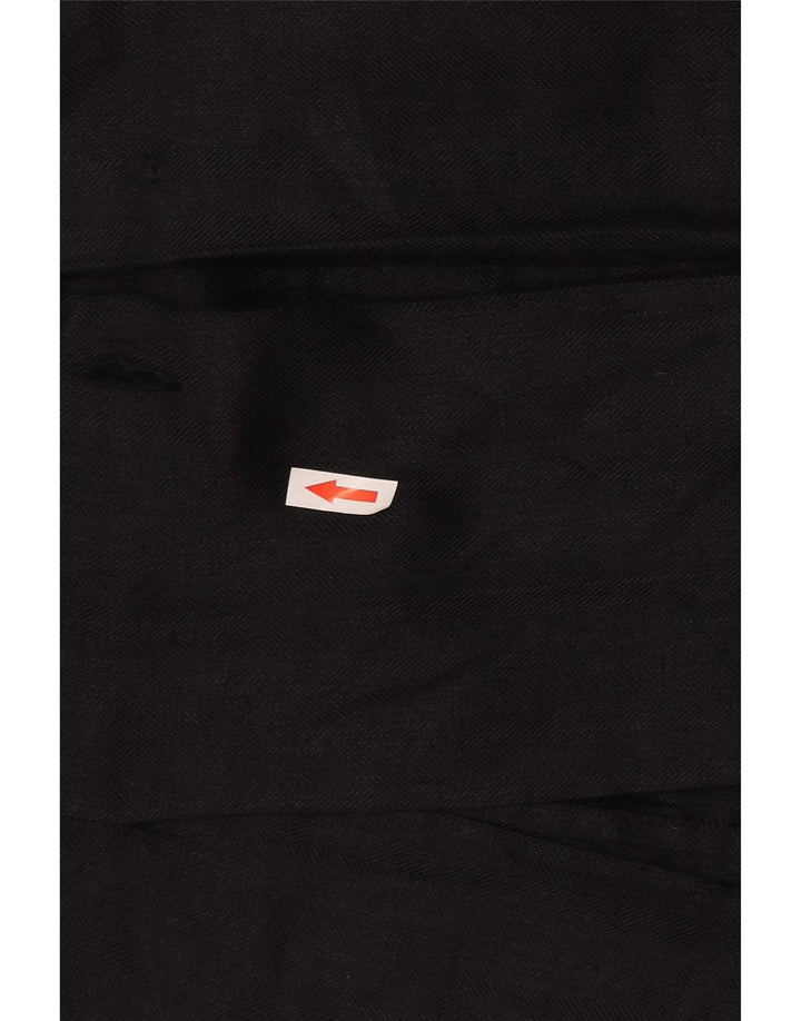 Vestido camisero vintage sin mangas para mujer IT 42 Espiga mediana negra