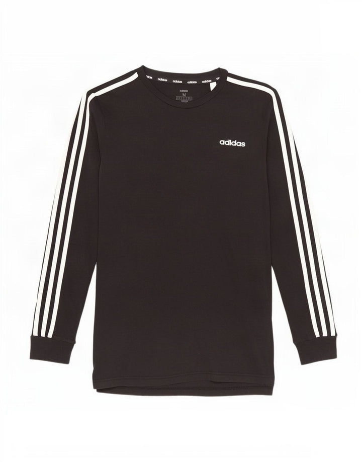 Adidas Hombre Top Manga Larga Medio Negro Algodón