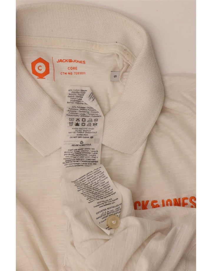 Polo Jack & Jones Hombre Small Blanco Algodón