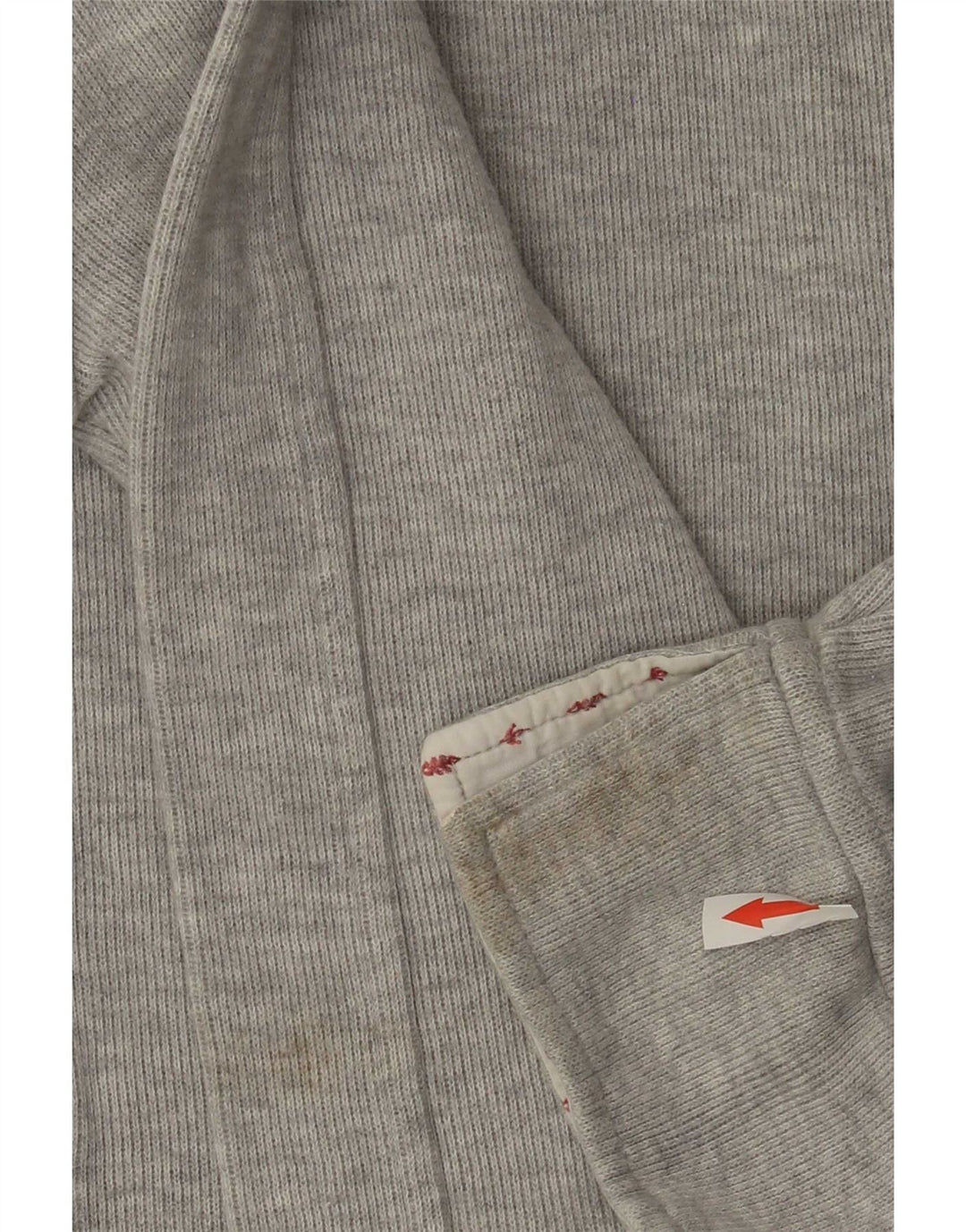 Orvis - Sudadera con cuello y cremallera para mujer, talla 40, algodón gris medio