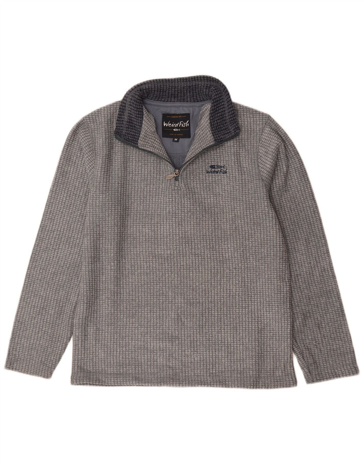 Weird Fish Jersey De Forro Polar Con Cremallera Para Hombre Viscosa Gris Medio