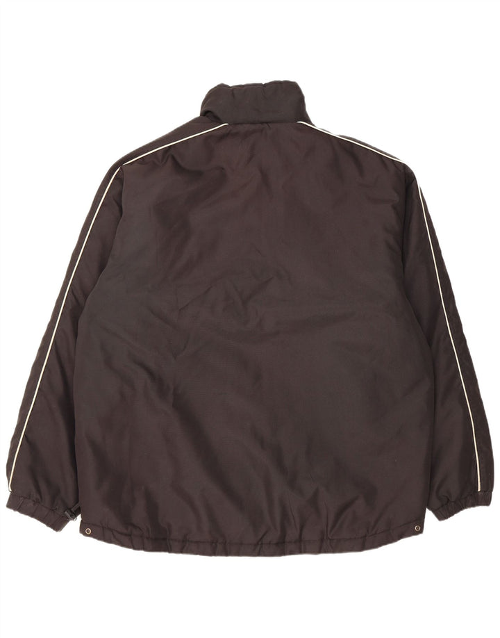 Kappa Chaqueta cortavientos para hombre UK 42 XL Poliéster negro