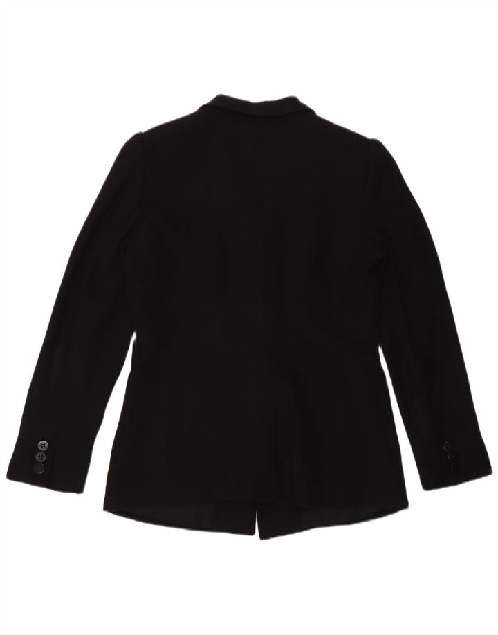 Armani Collezioni Chaqueta tipo blazer de 3 botones para mujer IT 44 Mediano Negro