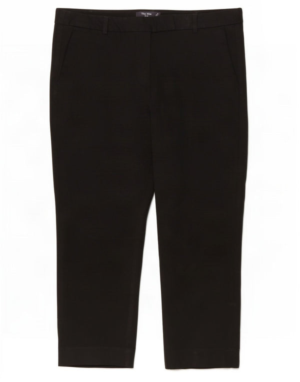Marks & Spencer Pantalones Capri The Mia para Mujer UK 40 Large W34 L22 Negro