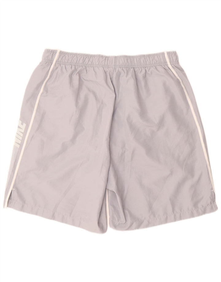 Nike Pantalones cortos deportivos gráficos para hombre XL Gris Poliéster a rayas