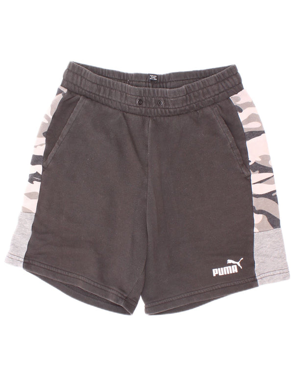 Puma Pantalones cortos deportivos para niño 13-14 años Negro Camuflaje Algodón