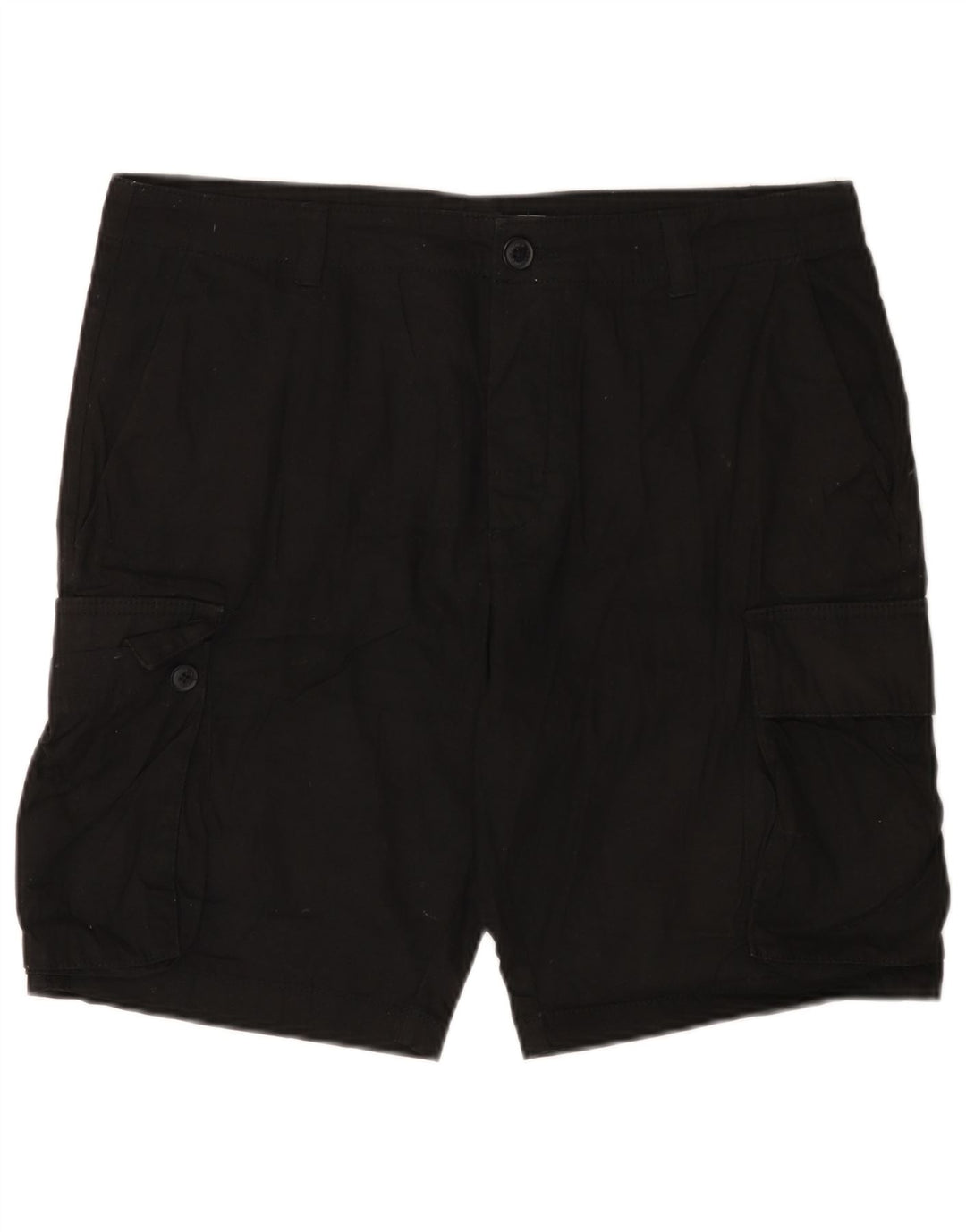 French Connection Pantalones Cortos Cargo para Hombre Grande W36 Algodón Negro